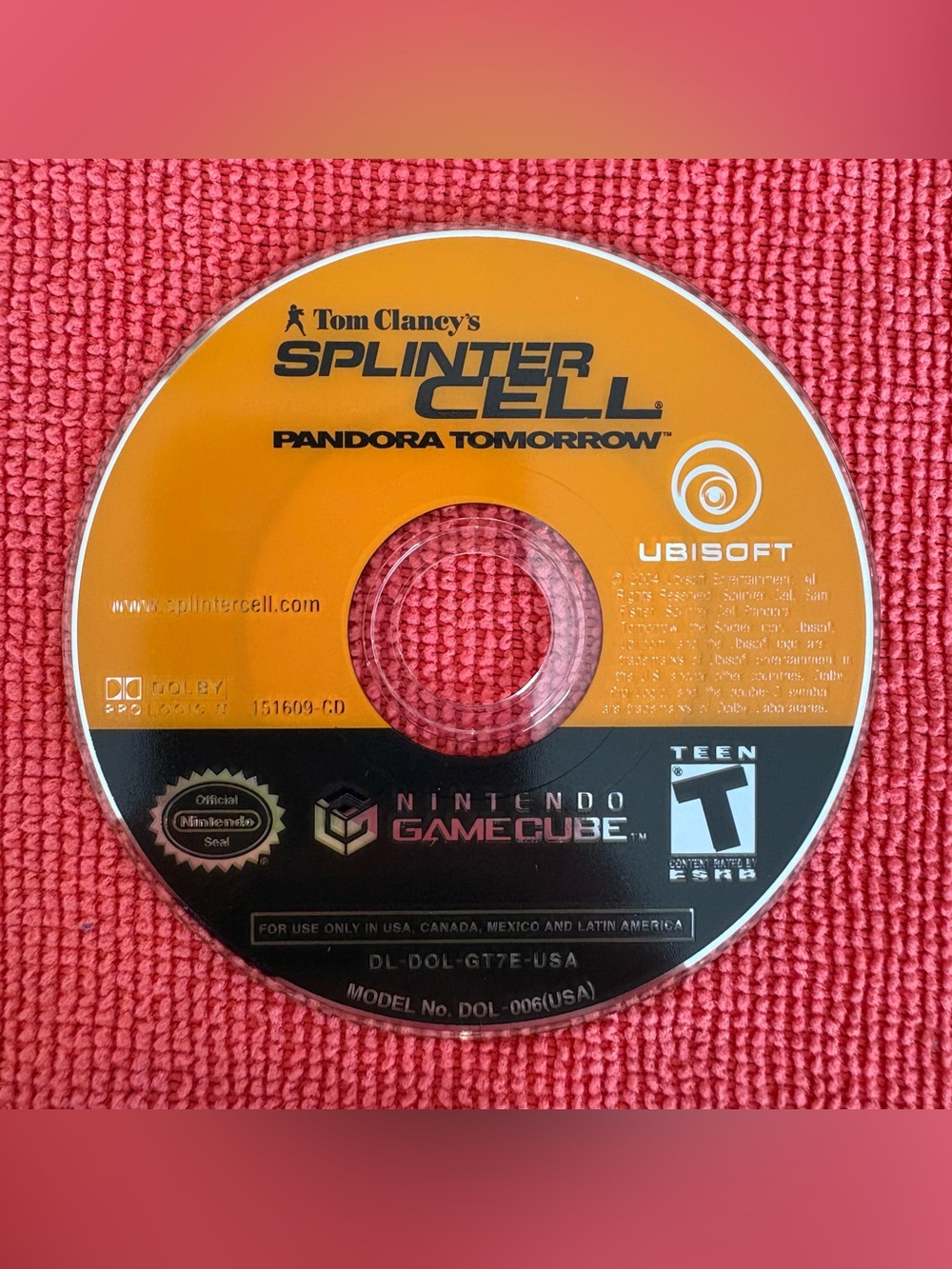 Tom Clancy's Splinter Cell: Pandora Tomorrow (Nintendo GameCube, 2004) Disc Only
